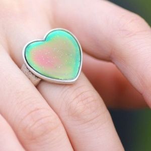 Heart Bohemian Quality Mood Ring 7 or 8